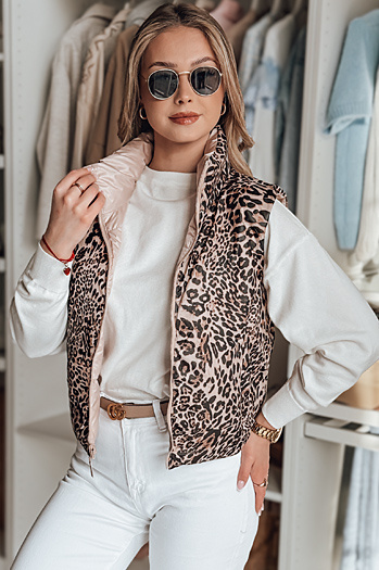 Kurze Damen-Wendeweste CHIPUFF rosa Dstreet TY4823