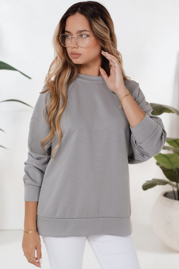 Damen Sweatshirt UZORI grau Dstreet BY1295