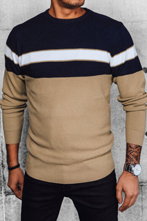 Herren Gestreifte Pullover Farbe Beige DSTREET WX2192