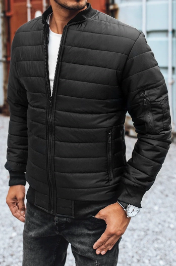 Herren Steppbomberjacke schwarz Dstreet TX2213z