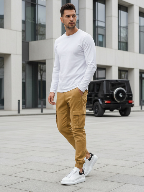 Herren Cargohosen Farbe Beige DSTREET UX4177