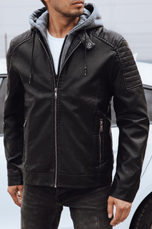 Herren Lederjacke schwarz Dstreet TX4737