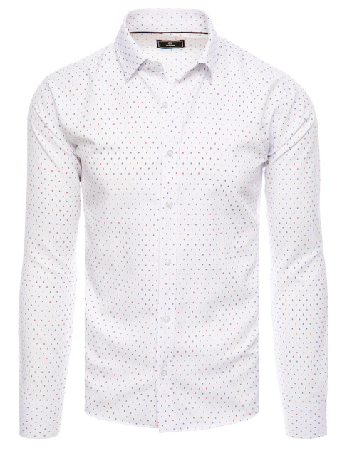 Herren Gemustertes Hemd Farbe Weiß DSTREET DX2460