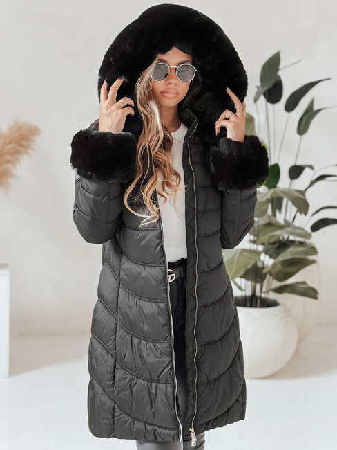 Damen Winterjacke MOON Farbe Schwarz DSTREET TY4051