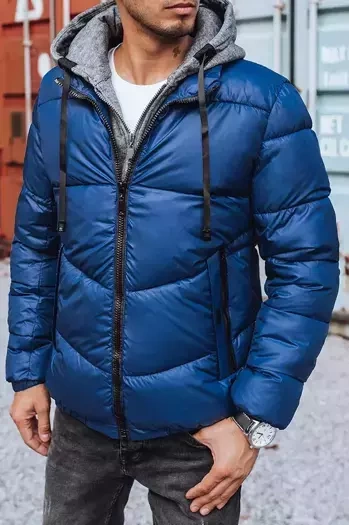 Herren Gesteppte Wintejacke Blau Dstreet TX3827