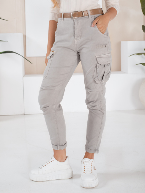 Damen Cargohose CARGOIF grau Dstreet UY2711