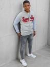 Herren Sweatshirt mit Reißverschluss in Ecru Dstreet BX5445