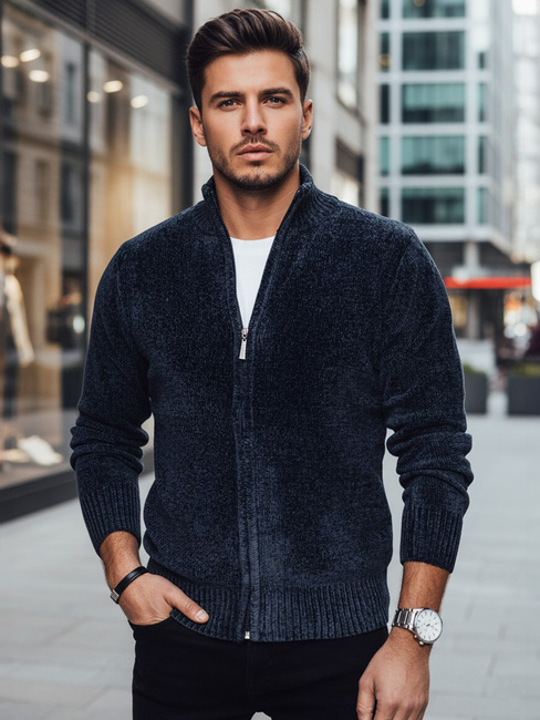 Herren Pullover ohne Knöpfe navy blau Dstreet WX2227