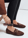 Damen Wildleder braun Mokassins Dstreet ZY1177