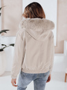 Damen Winterjacke VESSADA kurz mit Fell hellbeige Dstreet TY5062