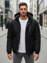 Herren Winterjacke mit Kapuze schwarz Dstreet TX5110