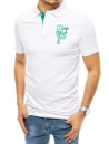 Herren Poloshirt mit Stickerei Weiß Dstreet PX0439