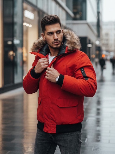 Herren Winterjacke Rot Dstreet TX2875