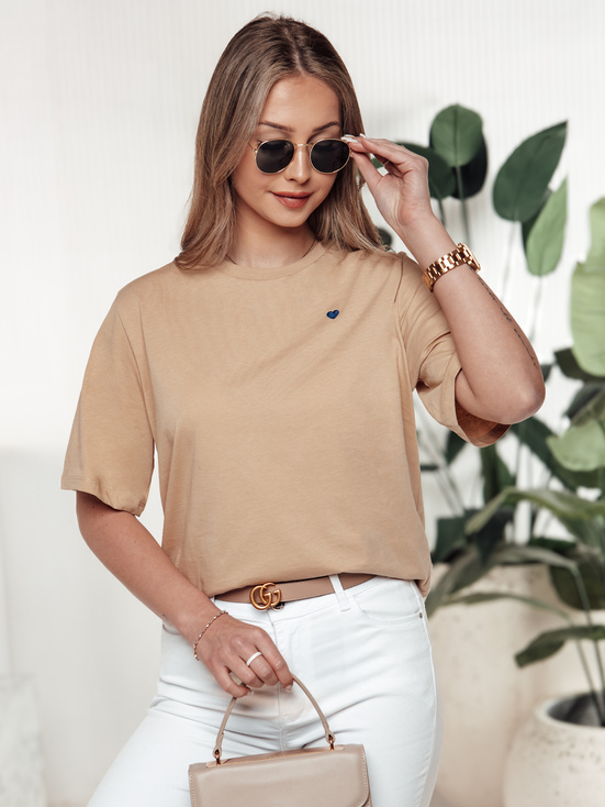 MILOV Damen-T-Shirt beige Dstreet RY2547