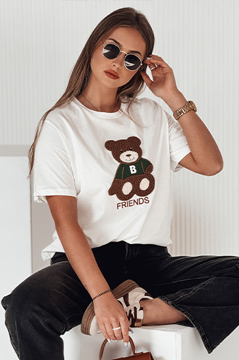 Damen BAREN ecru T-shirt Dstreet RY2565