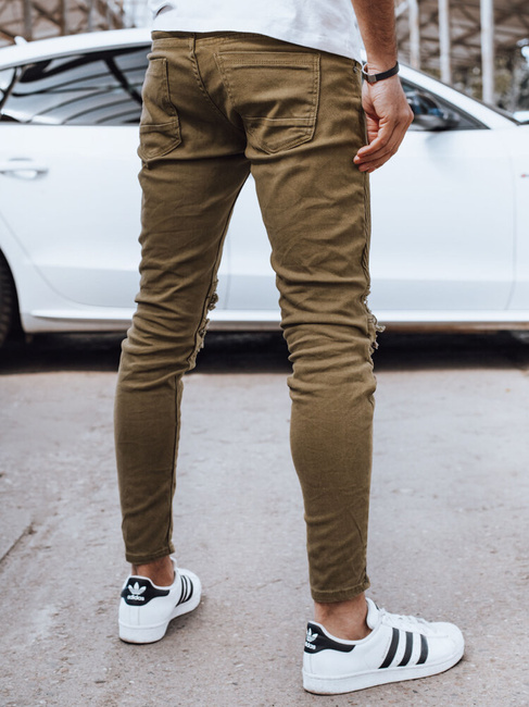 Herren Jeanshosen Farbe Olivegrün DSTREET UX4353
