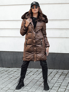 Damen ULTRAWAY Steppjacke mit Kapuze Kaffee Dstreet TY4627_2