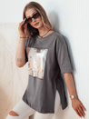 Damen T-shirt mit Aufdruck EMLOT Farbe Graphite DSTREET RY2621