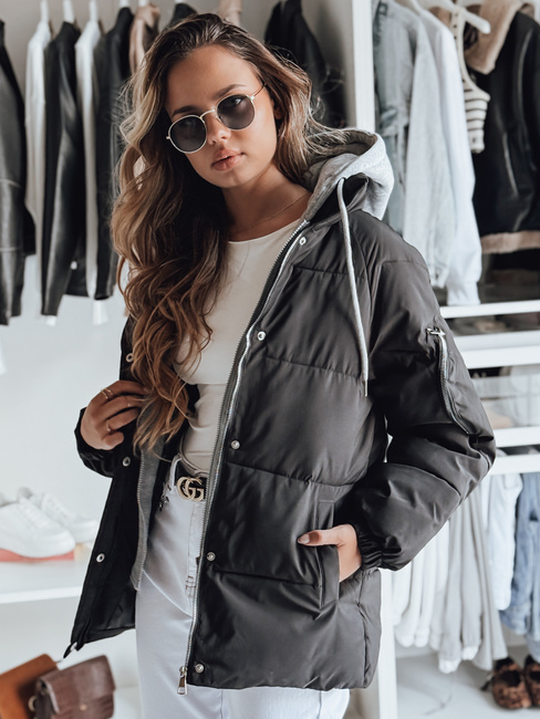 Damen Winterjacke SPACE Farbe Schwarz DSTREET UX4070