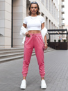 Damen Jogginghose Velours rosa Dstreet UY2839