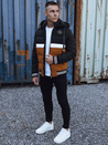 Herren Steppwinterjacke mit Kapuze schwarz Dstreet TX4867