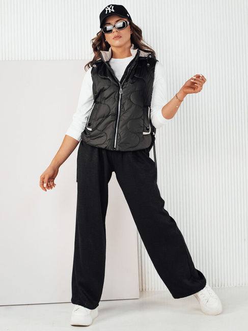 Damen Steppweste TREOS Farbe Schwarz DSTREET TY4219