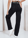Damen Jeans mit weitem Bein schwarz Dstreet UY2748