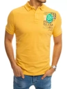 Herren Poloshirt mit Aufdruck Gelb Dstreet PX0372_2