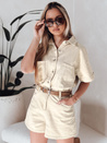 URBANSET Kurzer Jeans-Overall beige Dstreet EY2590