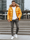 Herren Winterjacke gesteppt gelb Dstreet TX4162