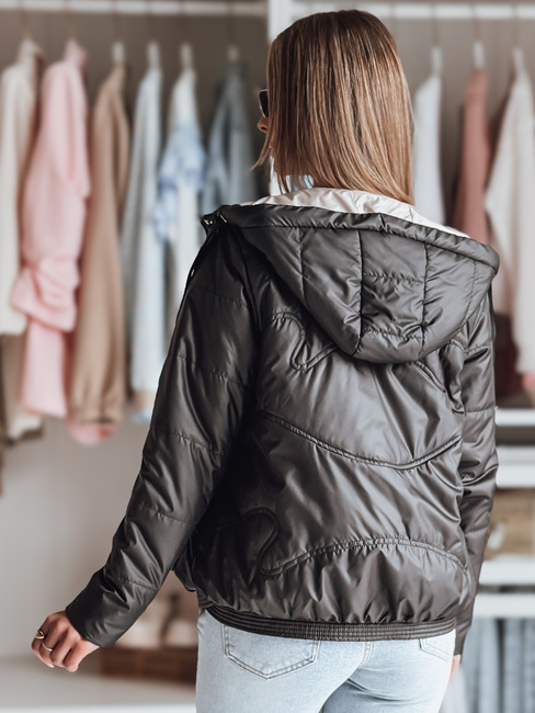 Damen Übergangs-Steppjacke mit Kapuze NIVESSO schwarz Dstreet TY4859