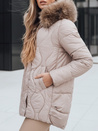 Damen Winterjacke mit Fell beige Dstreet TY5494