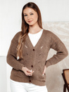 KNITVIA Damen Stretch-Pullover beige Dstreet MY2421