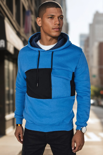 Herren-Kapuzenpullover blau Dstreet BX5912