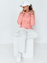 Damen Kapuzenpullover BASIC Rosa BY0284
