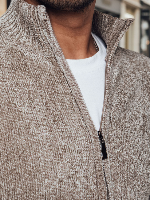 Herren Pullover ohne Knöpfe beige Dstreet WX2228