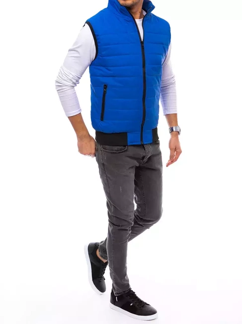 Herren Steppweste Blau Dstreet TX4017