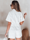DINOZIA weiß Denim kurzen Overall Dstreet EY2589