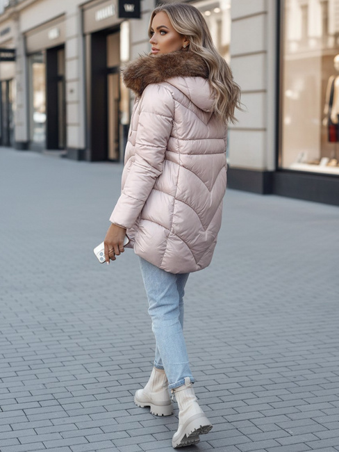 Damen Winterjacke mit Kapuze WINTERCHIC rosa Dstreet TY4441z
