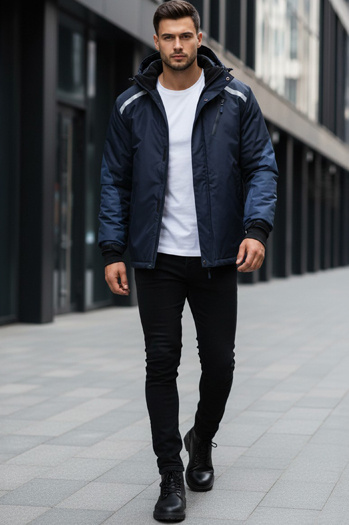 Herren Skijacke navy blau Dstreet TX5129