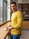 Herren Classic Pullover Gelb Dstreet WX1918