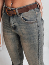 Damen Skinny Jeans mit Gürtel blau Dstreet UY2810