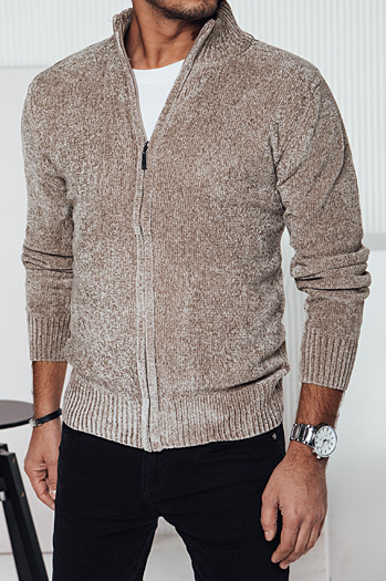 Herren Pullover ohne Knöpfe beige Dstreet WX2228