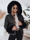 Damen Winterjacke YOUWARM kurz gesteppt mit Fell schwarz Dstreet TY5006