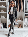 Damen Lederjacke CHICLEATHER schwarz Dstreet TY4969