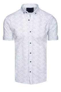 Herren Kurzarmhemd weiß Dstreet KX1076