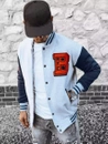 Herren Sweatshirt mit Reißverschluss Farbe Hellgrau DSTREET BX5441