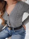 Damen Strickjacke MELANIA Farbe Hellgrau DSTREET MY1654