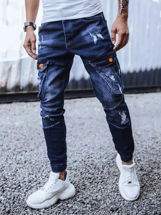 Herren Jeans Joggerhose Dunkelblau Dstreet UX3262