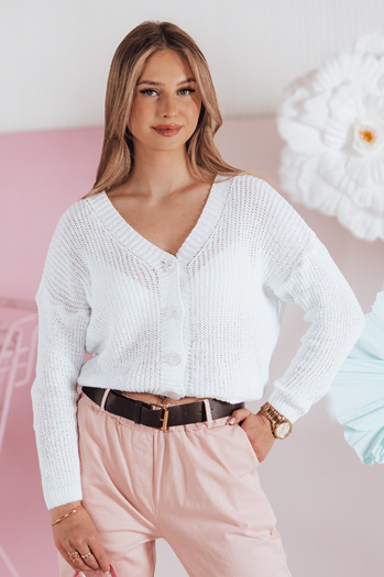Swter Damen Einheitsgröße Übergröße gerippt SWEETDREAM weiß Dstreet MY2459